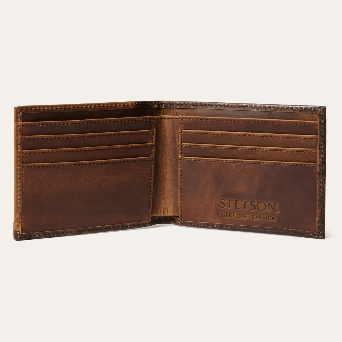 Stetson Hair-On-Hide Concho Bi-Fold Wallet