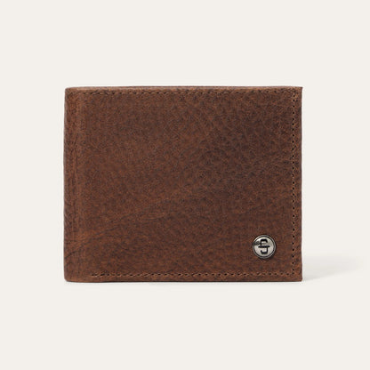 Stetson Bison Leather Rivet Bi-Fold Wallet
