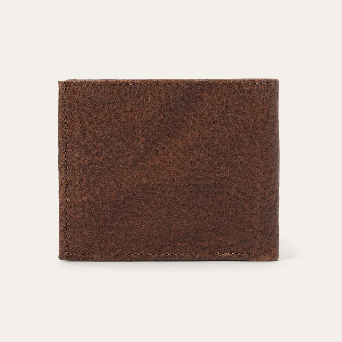 Stetson Bison Leather Rivet Bi-Fold Wallet