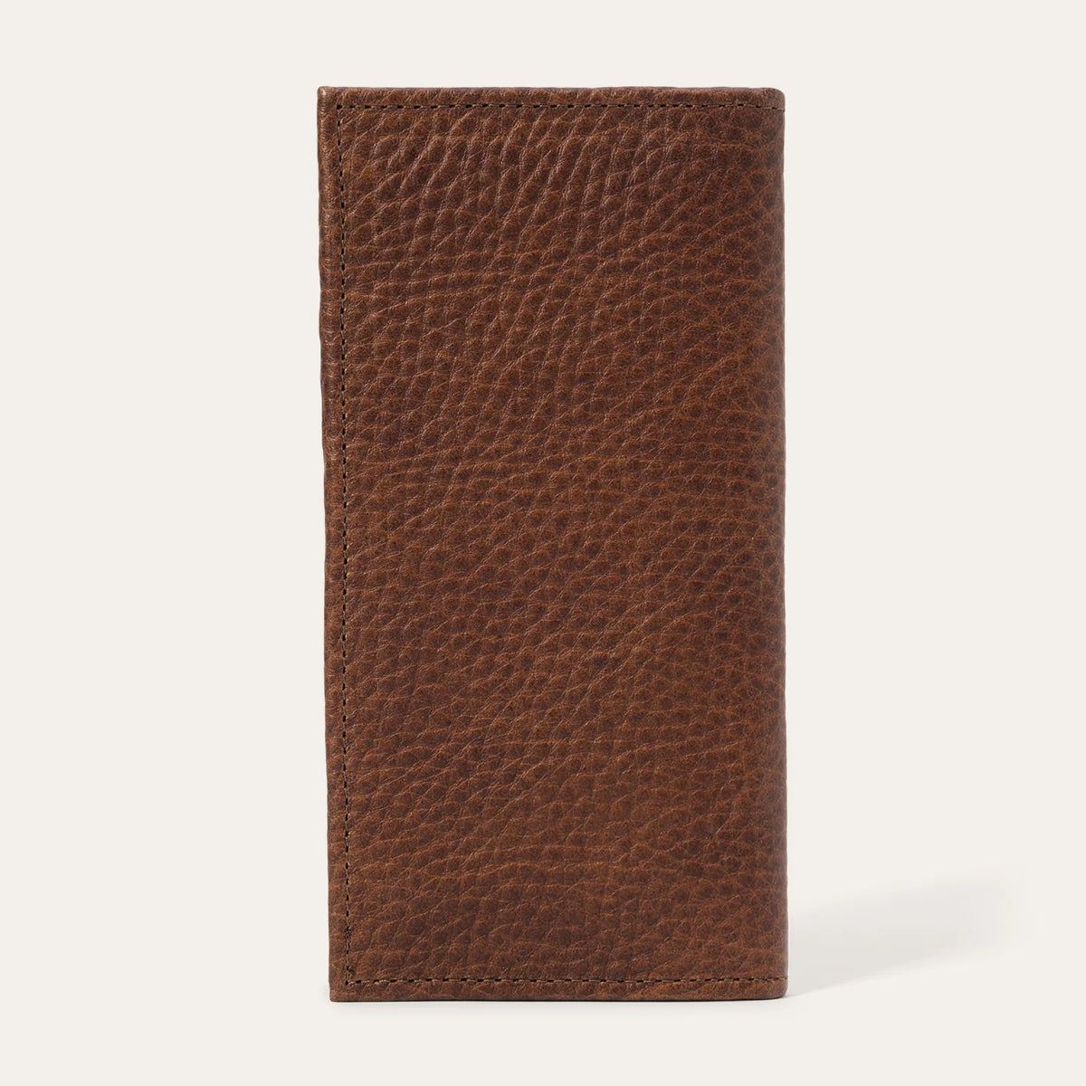 Stetson Bison Leather Stetson Rivet Checkbook Wallet