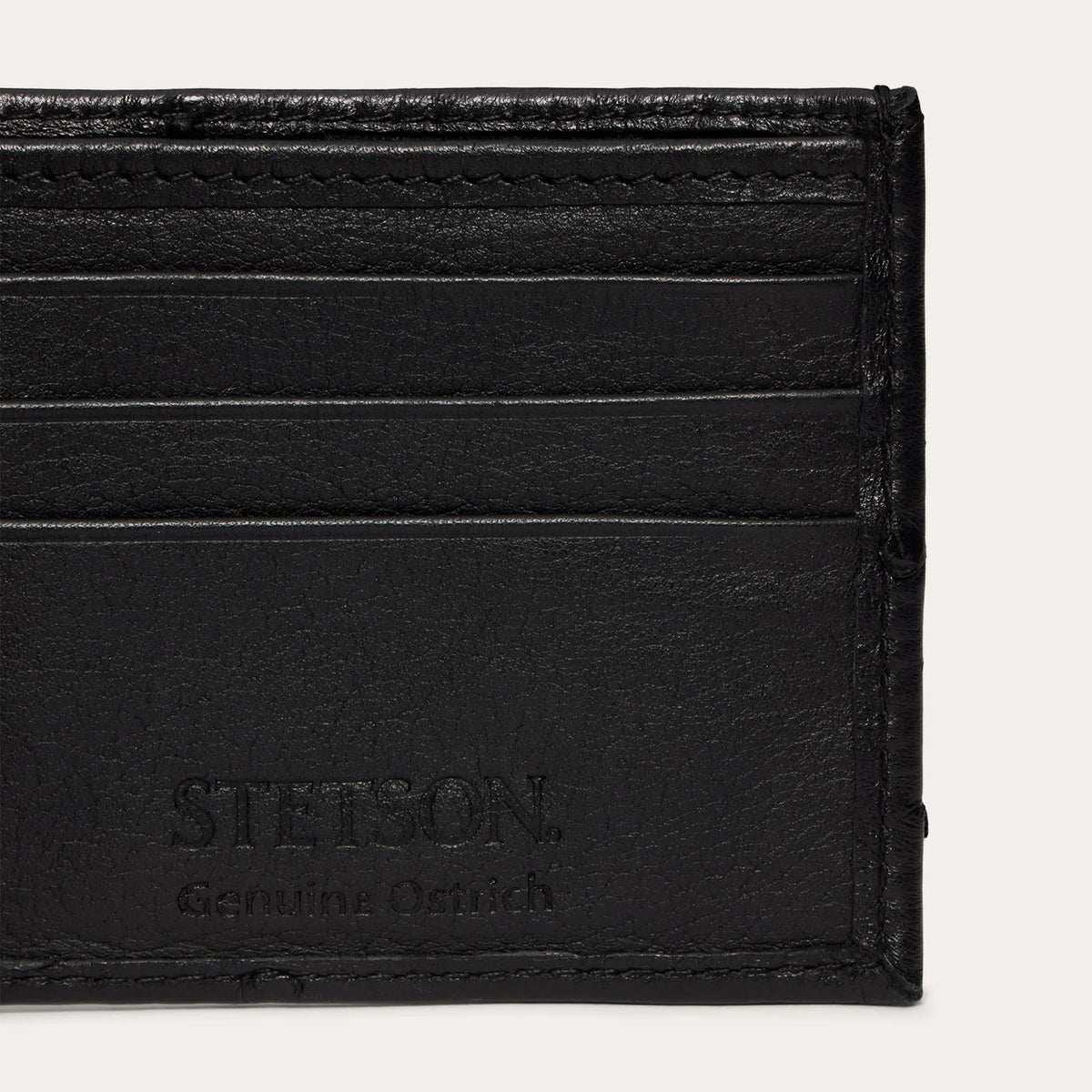 Stetson Ostrich Bi-Fold Wallet