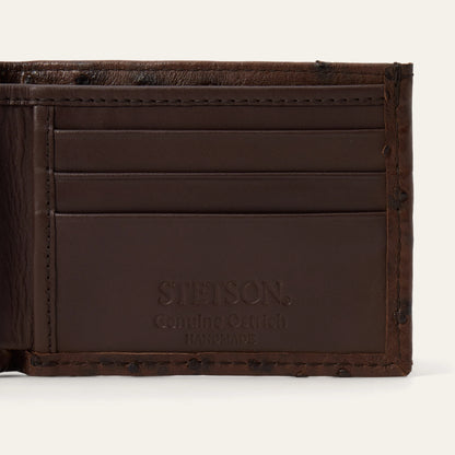 Stetson Ostrich Bi-Fold Wallet