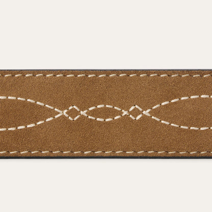Stetson Sand Tooled Tapered Belt