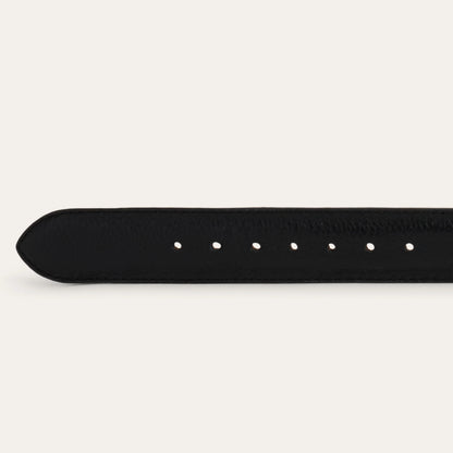 Stetson Black Bison Leather Concho Belt