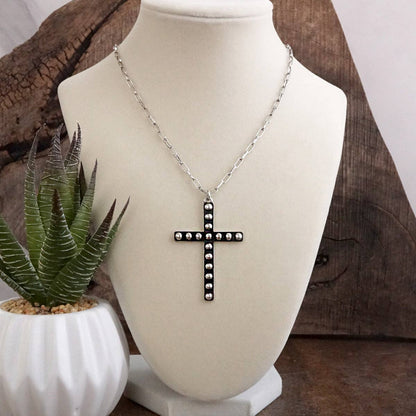 PennyLine Inc. Sacred Echo – Bubble Cross Western Pendant Necklace