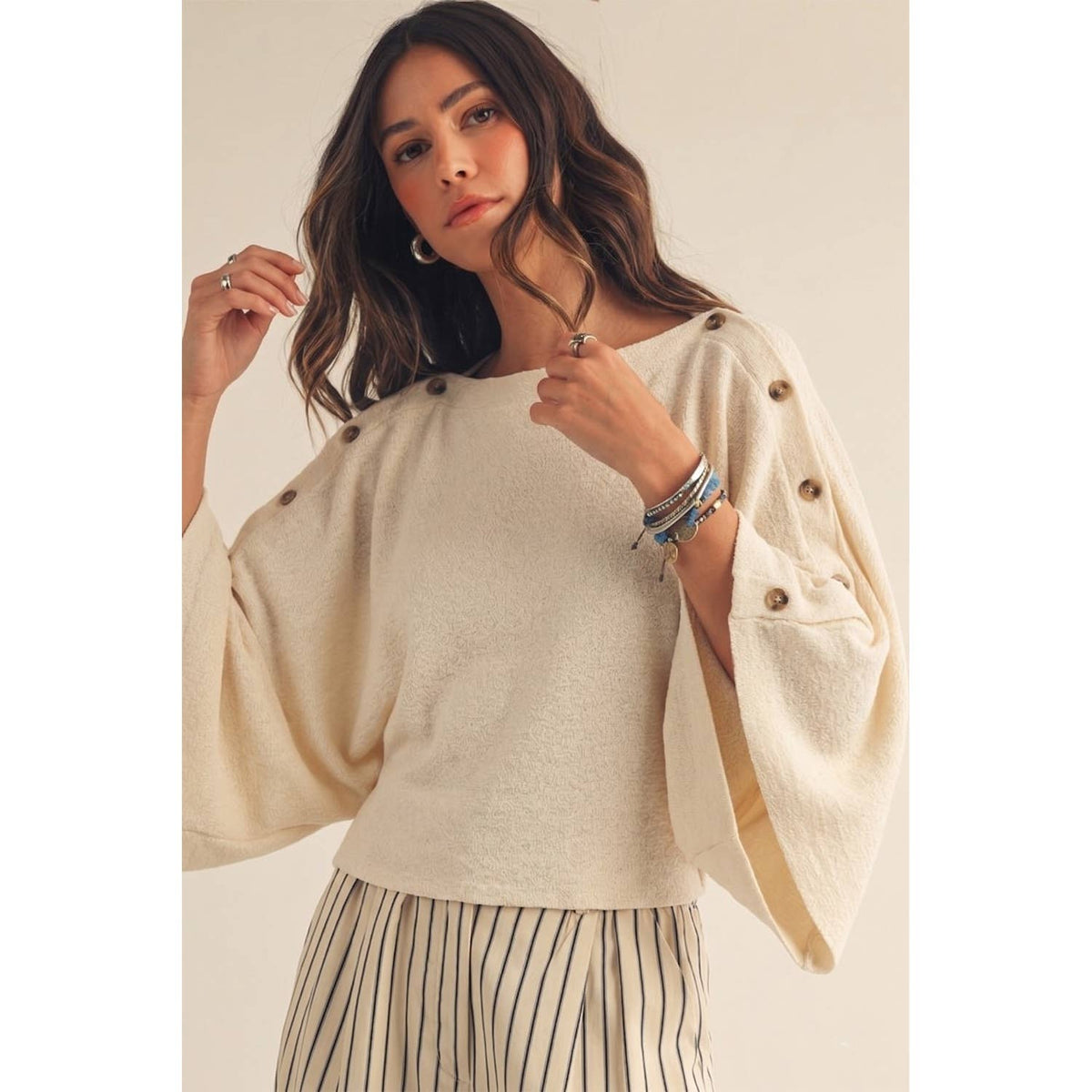 Minimal Chic Dolman Sleeve Knit Top
