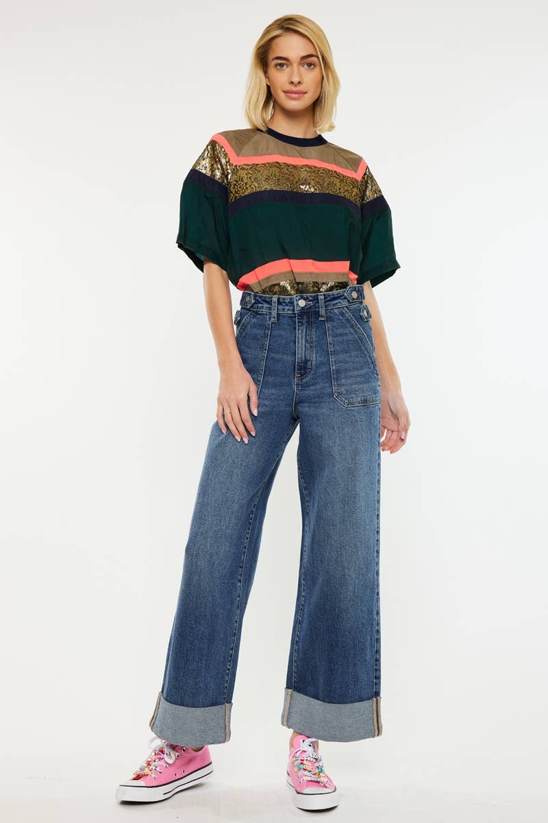 Haylee Ultra High Rise 90's Wide Jeans