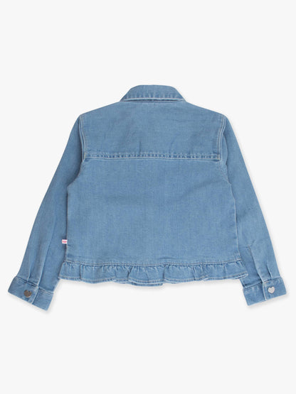 Girl's Denim Ruffle Jean Jacket