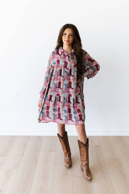 Turq Haven Funky Boot Dress
