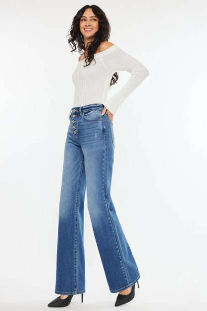 KanCan Yezmin Ultra High Rise 90'S Flare Jeans