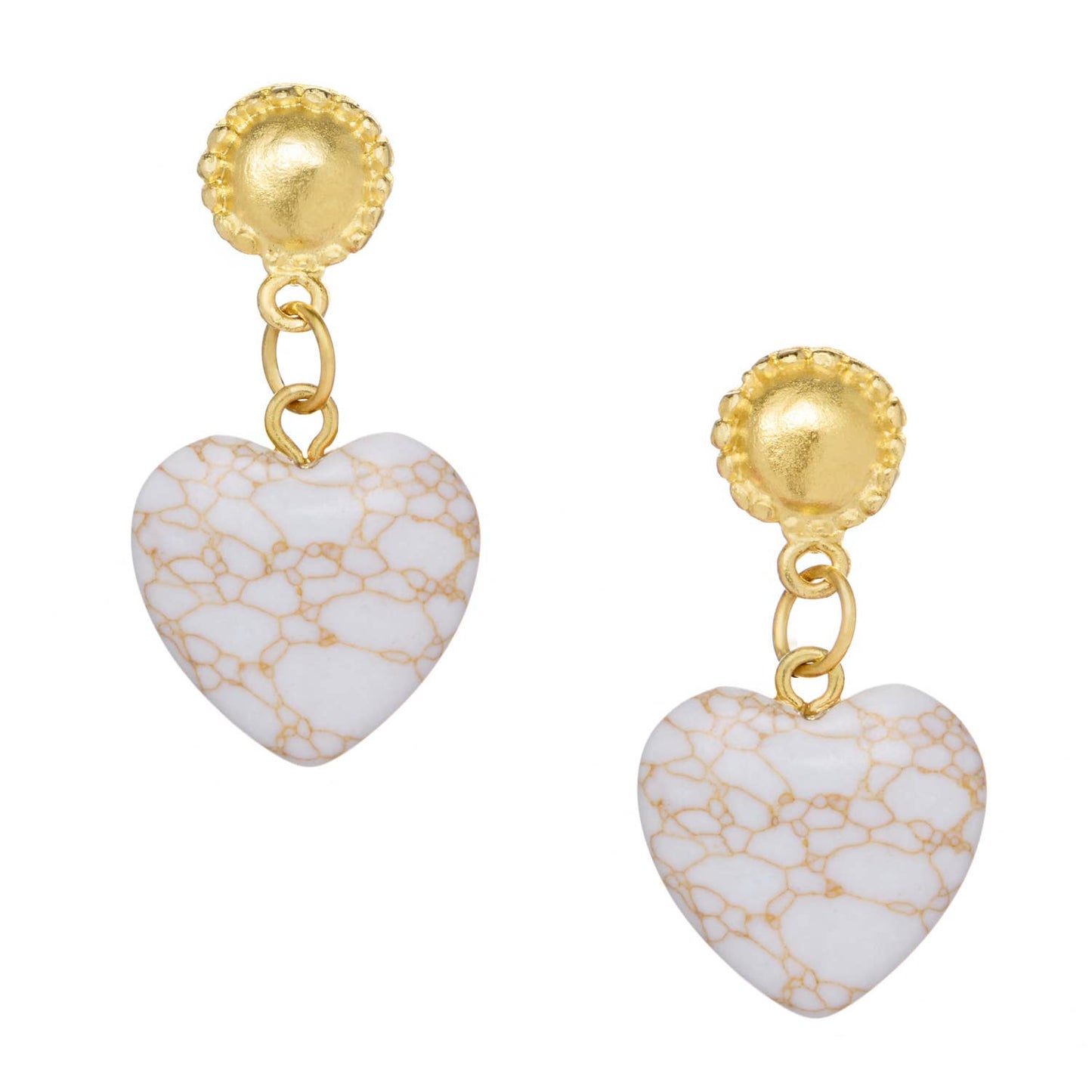 Susan Shaw Loren Heart Earrings