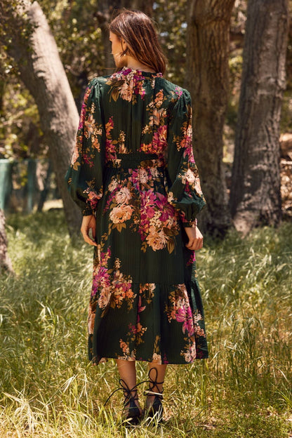 Floral Printed Midi Dress