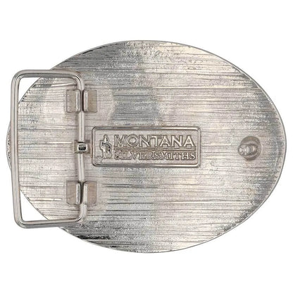 Montana Silversmith Tri-tone Christian Cowboy Attitude Buckle
