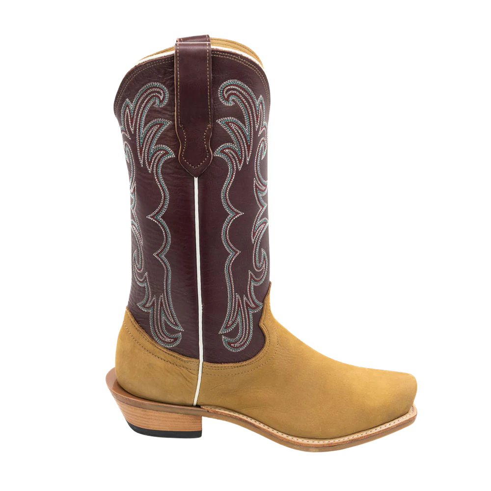 Fenoglio Havana Nubuck Burgundy Boots