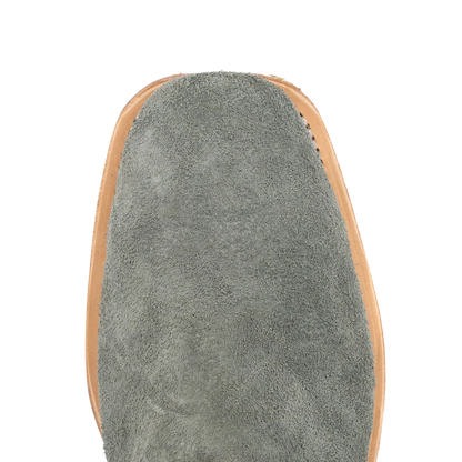 Fenoglio Grey Eagle Roughout Green Mezkite Boots