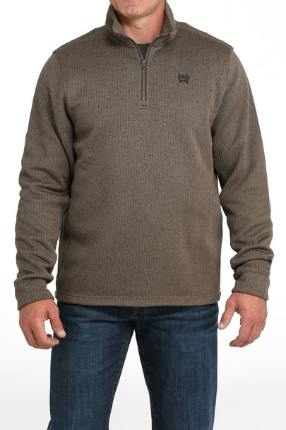 Cinch Brown Quarter Zip Sweater