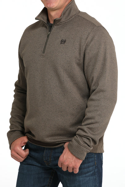 Cinch Brown Quarter Zip Sweater