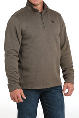 Cinch Brown Quarter Zip Sweater