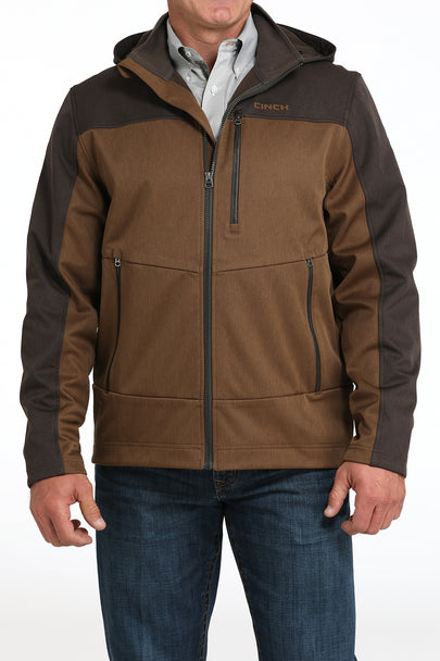 Cinch Brown Bonded Zip Up Jacket