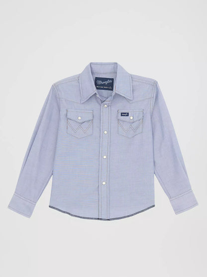 Wrangler Kid's Cowboy Cut® Western Snap Shirt