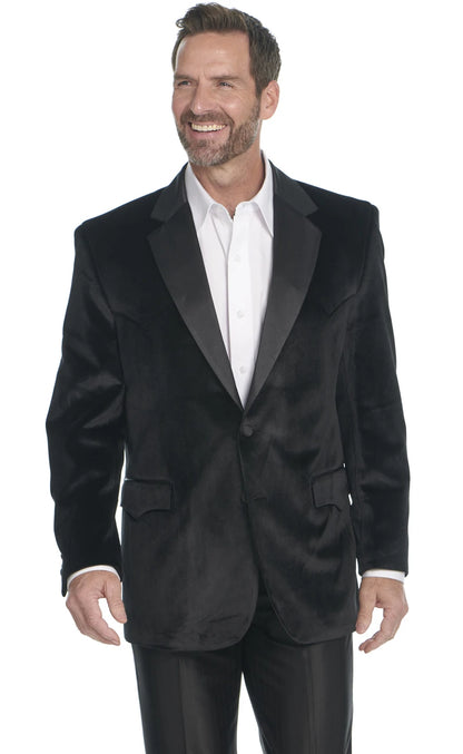 Circle S Black Laredo Velvet Tuxedo Coat