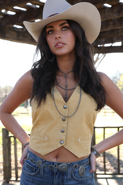 Cruel Denim Women's Cropped Vest