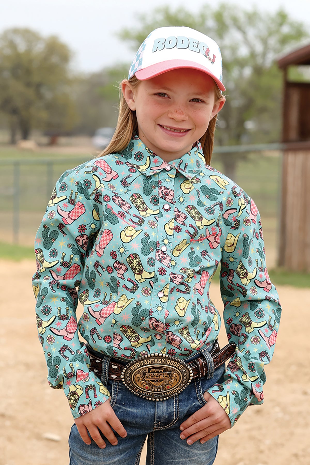 Cruel Denim Girl's Snap Front Western Shirt