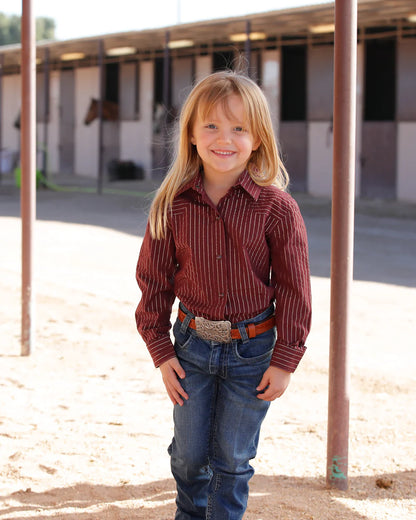 Cruel Denim Girl's Snap Front Western Shirt