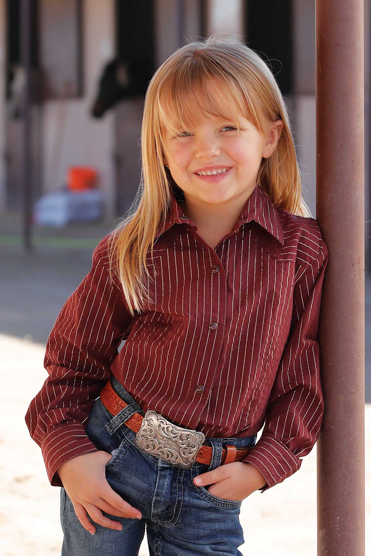 Cruel Denim Girl's Snap Front Western Shirt