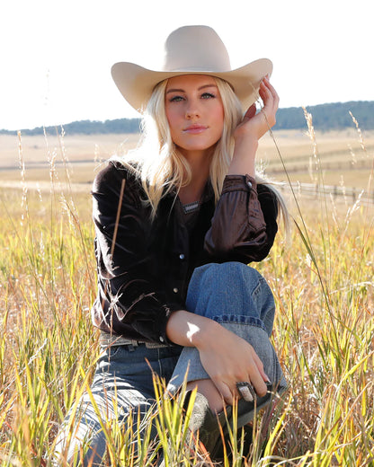 Cruel Denim Girlfriend Fit Snap Front Western Shirt