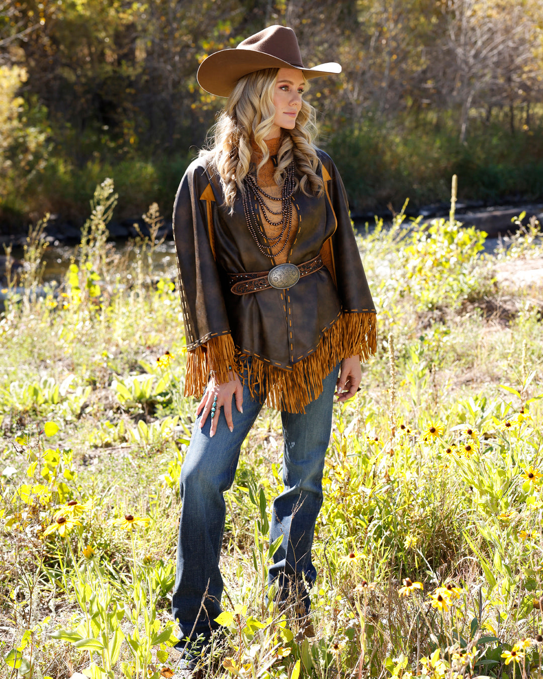 Cruel Denim Women's Brown Cape