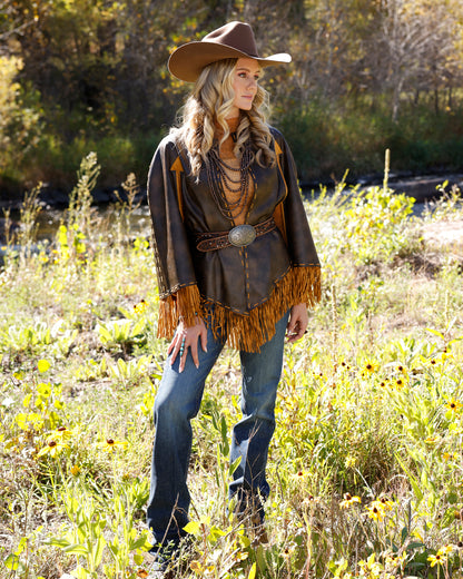 Cruel Denim Women's Brown Cape