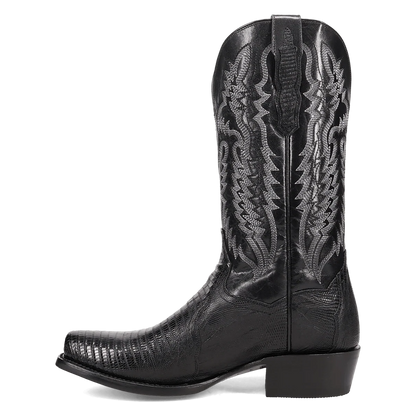 Dan Post Black Ringold Lizard Boots