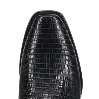 Dan Post Black Ringold Lizard Boots
