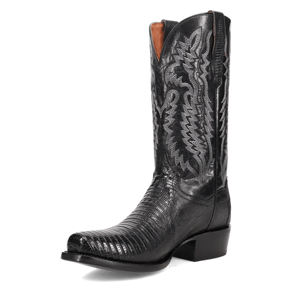 Dan Post Black Ringold Lizard Boots
