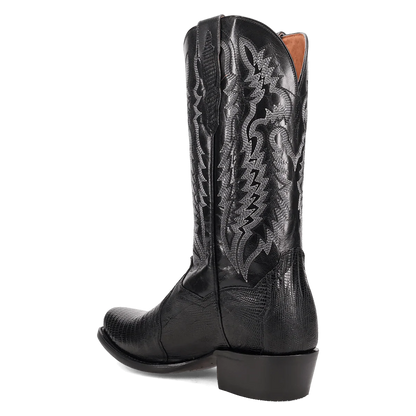Dan Post Black Ringold Lizard Boots