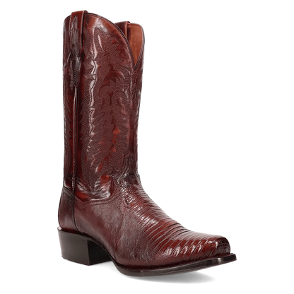 Dan Post Antique Tan Ringold Lizard Boots