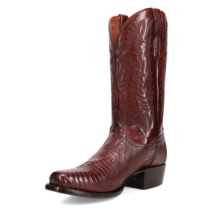 Dan Post Antique Tan Ringold Lizard Boots