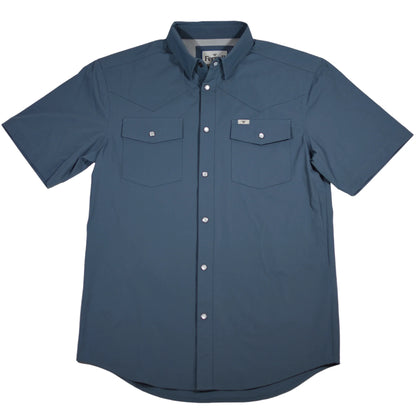 Ferrell CORE - Blue Short Sleeve Snap Shirt