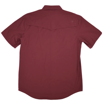Ferrell CORE - Maroon Short Sleeve Snap Shirt