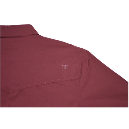 Ferrell CORE - Maroon Short Sleeve Snap Shirt