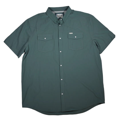 Ferrell CORE - Aqua Short Sleeve Snap Shirt