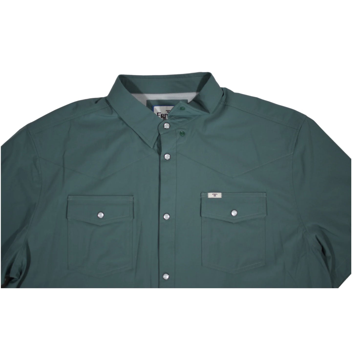 Ferrell CORE - Aqua Short Sleeve Snap Shirt