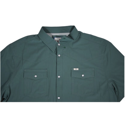 Ferrell CORE - Aqua Short Sleeve Snap Shirt