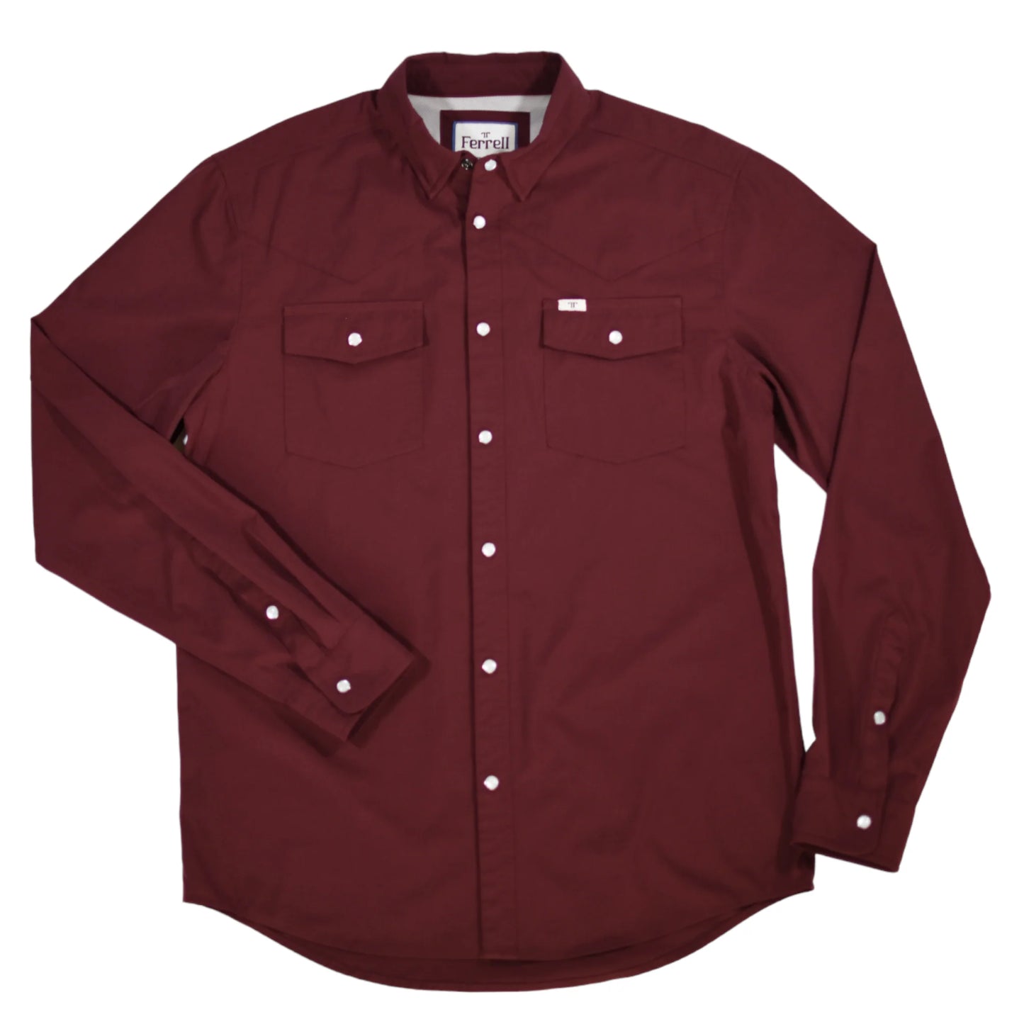 Ferrell CORE - Maroon Long Sleeve Shirt