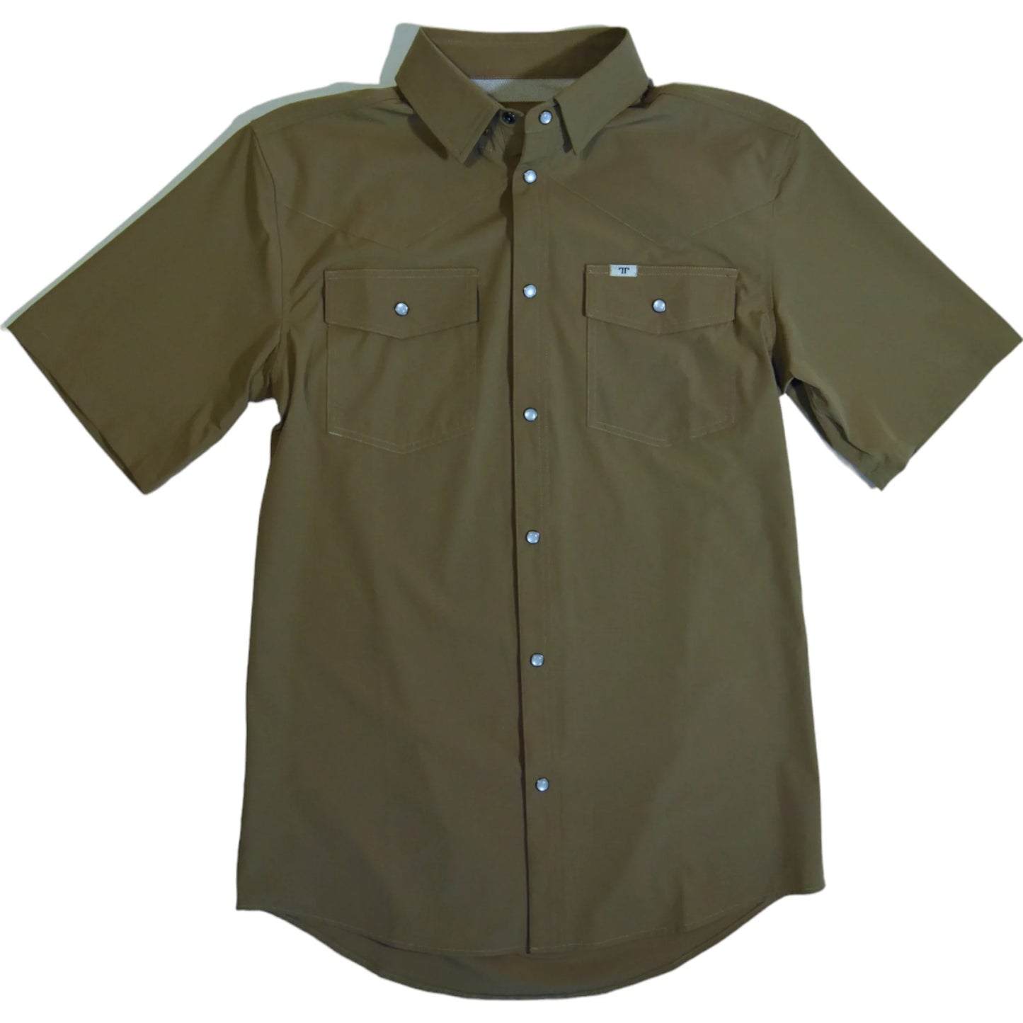 Ferrell CORE - Khaki Short Sleeve Snap Shirt