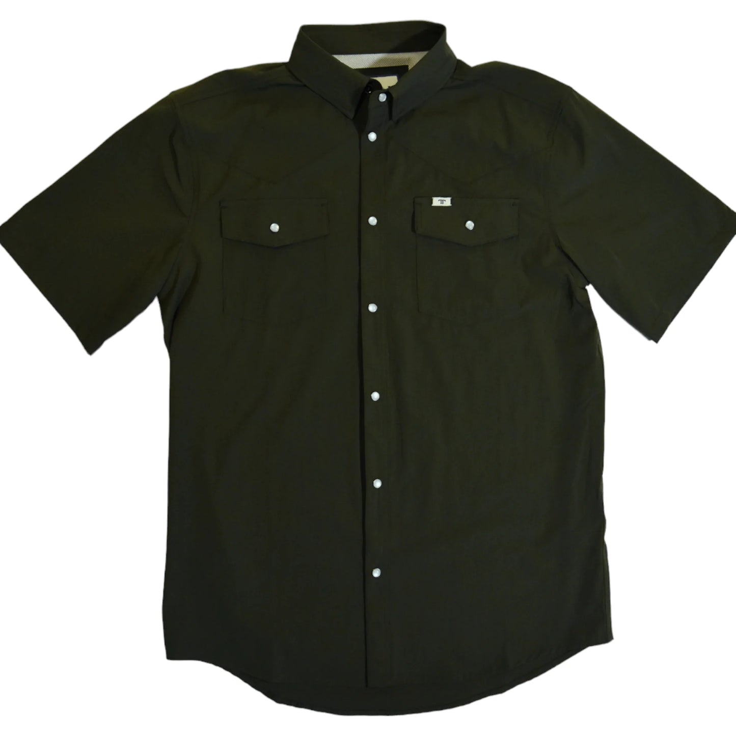 Ferrell CORE - Olive Green Short Sleeve Snap Shirt