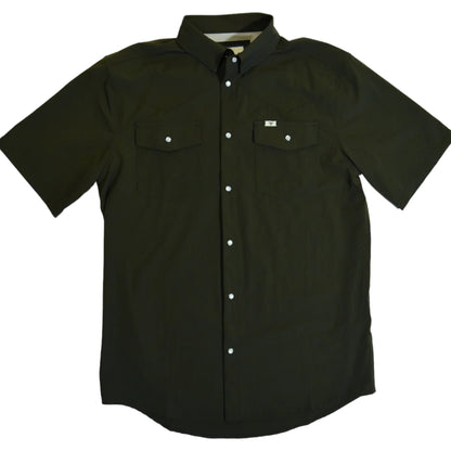 Ferrell CORE - Olive Green Short Sleeve Snap Shirt