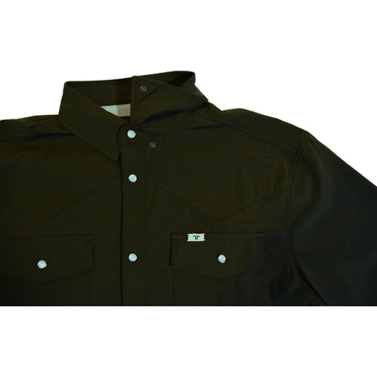 Ferrell CORE - Olive Green Short Sleeve Snap Shirt