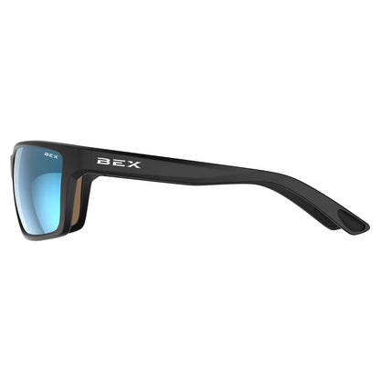 BEX - Davis Sunglasses in Black, Sienna, & Blue Angler Pro